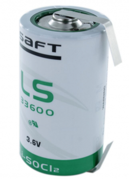 Saft LS33600 ER-D Mono Lithium-Thionylchlorid 3,6V U-Fahne
