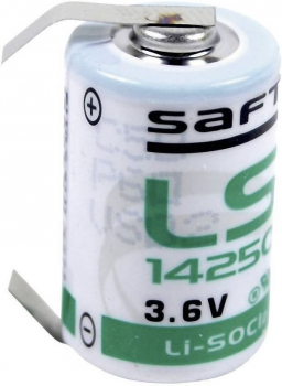 Saft LS14250 U-Fahne 1/2 AA Lithium-Thionylchlorid 3,6V Premium Made in France