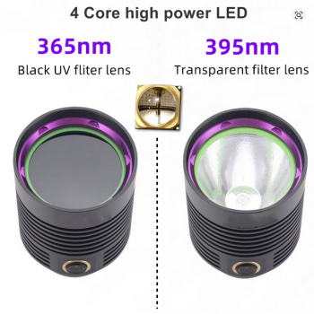 Preview: INFINIO TRIPOD UV-604-T 365 nm UV flashlight with Tripod Standee