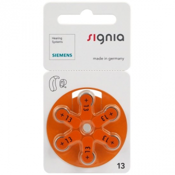 Siemens Signia S13 PR48 Hörgerätebatterie - 6er Blister