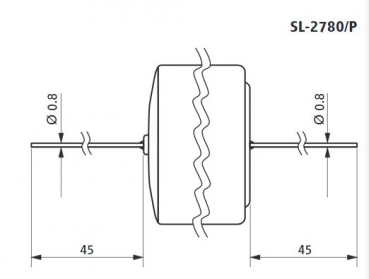 Preview: Tadiran SL2780/P ER- D Lithium 3,6V Axial Wires