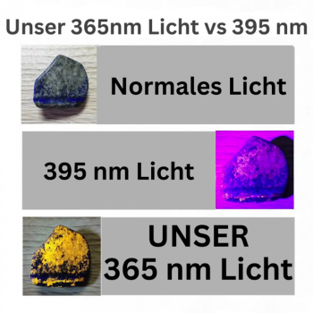 Infinio SLIM UV-38 LED 5W UV Taschenlampe inkl. 18650 Li-Ion Akku 2Ah