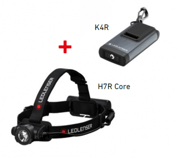 Led Lenser Kombiset H7R Core & K4R