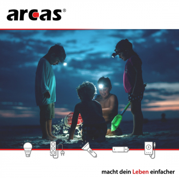 Camelion/Arcas AHL 9er LED Stirnleuchte inkl. Batterien