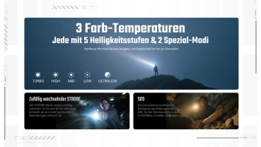 Nitecore Taschenlampe EDC07 1500 Lumen MCT schwarz