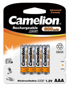 Camelion Akku NIMH HR03-AAA-Micro 600 mAh - 4er Blister