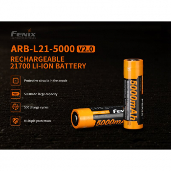 Preview: Fenix Akku 21700 ARB-L21-5000 V2.0 3,6V 5000mAh LiIon