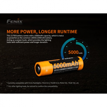 Preview: Fenix Akku 21700 ARB-L21-5000 V2.0 3,6V 5000mAh LiIon