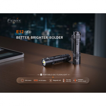 Preview: Fenix LED Taschenlampe E12 V3.0