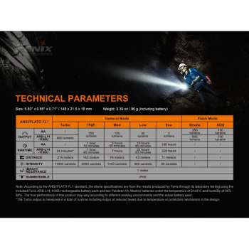 Preview: Fenix ​​Tactical Flashlight LD22V2 Cree LED incl. battery