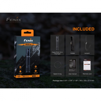 Fenix Tactical Cree V2 XCSLPM1.TG LED PD32 Cree Taschenlampe