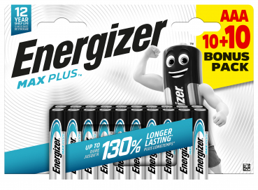 Energizer Maxplus Micro (AAA) 10 + 10 Bonuspack - 20er Blister