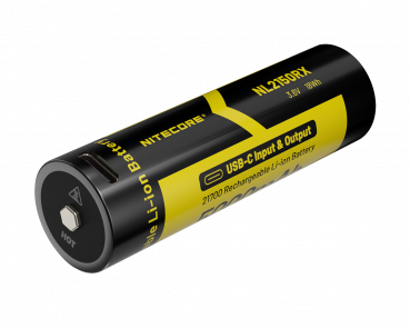 Nitecore Akku Li-Ion 21700RX - 5000mAh Akku mit Powerbankfunktion