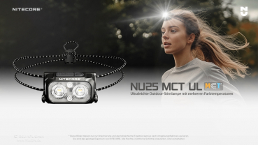Preview: Nitecore Headlamp NU25 MCT UL - 400 Lumens