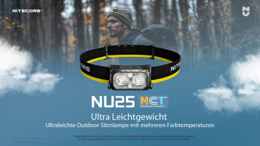 Preview: Nitecore Headlamp NU25 MCT - 400 Lumens