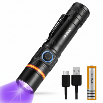 INFINIO SLIM UV38 5W 365nm UV Flashlight