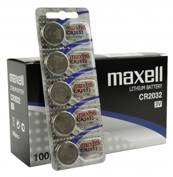 Maxell Lithium CR 2032 3V - 5er Blister-Strip