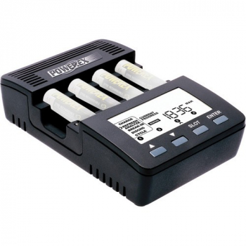 Powerex MH-C9000 Wizzard Ladegerät & Analyzer für 4x AA od. AAA