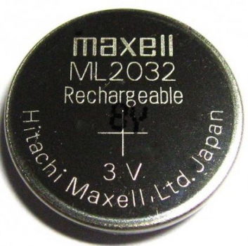 Maxell Lithium ML2032 Rechargeable Coin cell