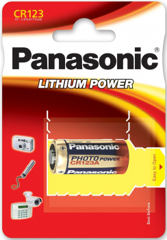 Panasonic Photo Power CR123 Lithium 1er Blister