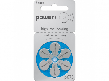 Powerone High Level Hörgerätebatterie P675 6er Blister