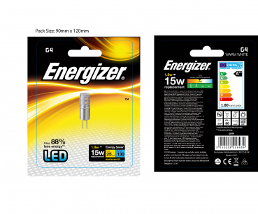 Energizer LED 1,8 W G4 130 Lumen 3000K warm white