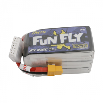 Tattu Funfly Serie 1550mAh 22,2V 100C 6S1P Lipo Akku mit XT60 Stecker