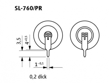 Preview: Tadiran SL760/PR ER-AA Lithium 3,6V 2er Einzelpins