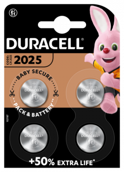 Duracell Lithium CR 2025 3V - 4er Blister
