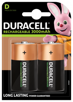 Duracell Rechargeable Akku D-Mono-HR20-Akku-3.000mah - 2er Blister