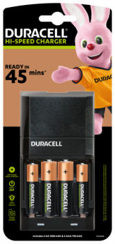 Duracell Hi-Speed Lader CEF27 - 45 Min inkl. 2xAA + 2xAAA