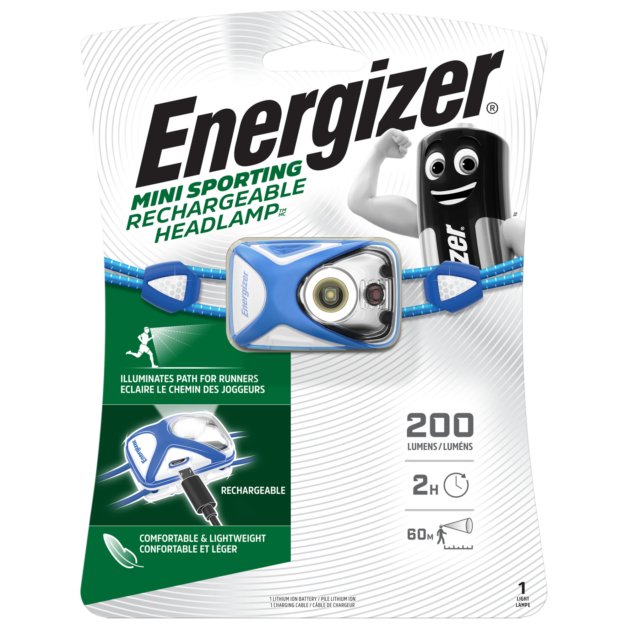 VOLTRONIC SHOP | Energizer Kopfleuchte Rechargeable Mini Sporting 