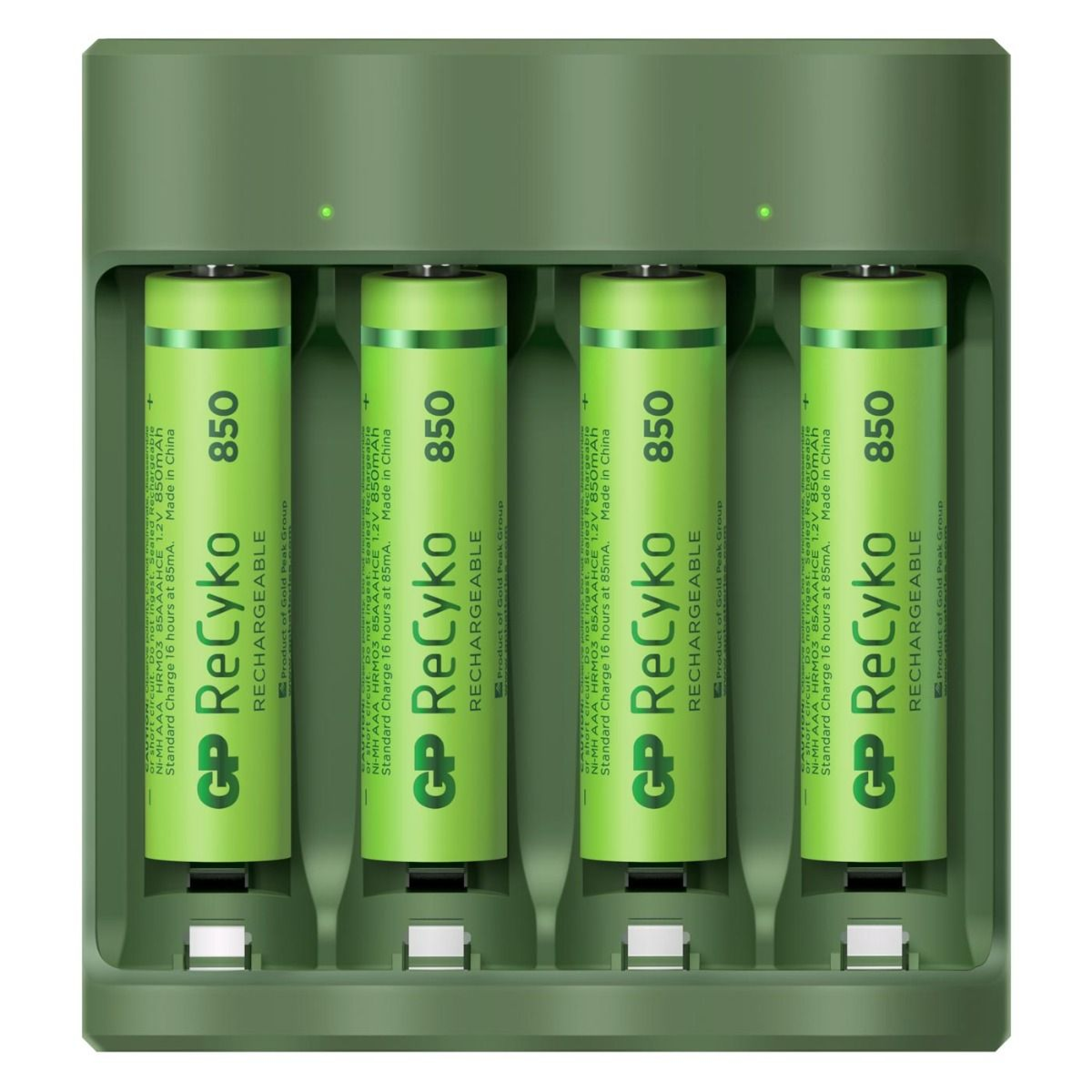 GP Recyko USB Charger B421 incl. 4x 850mAh AAA