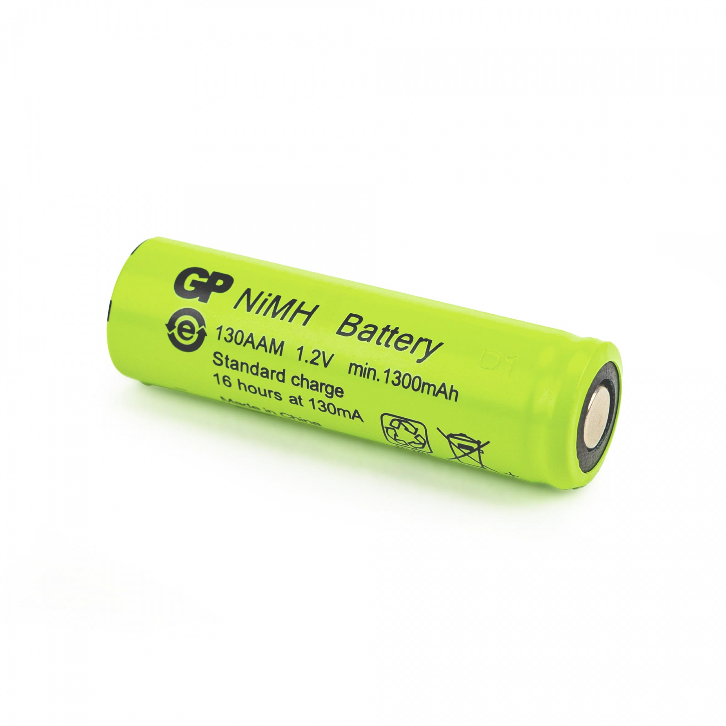 GP Industrieakku AA Flattop NiMH - 1,2V - 1300mAh - 50er Bulk