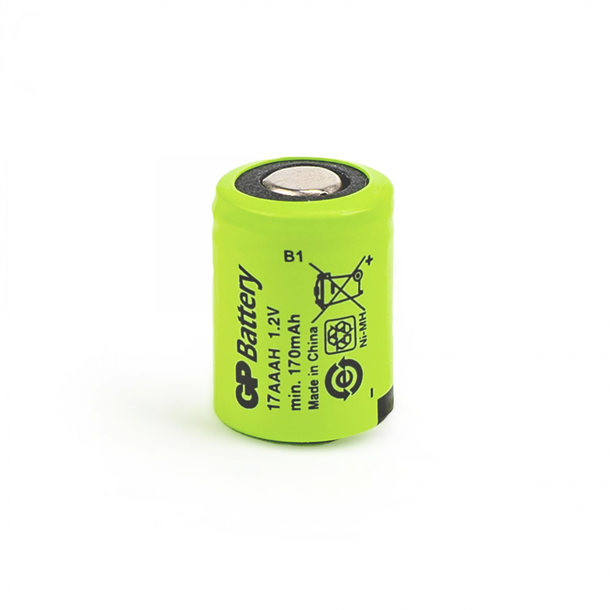 GP Industrieakku 1/3 AAA Flattop NiMH 1,2V - 170mAh - 120er Bulk