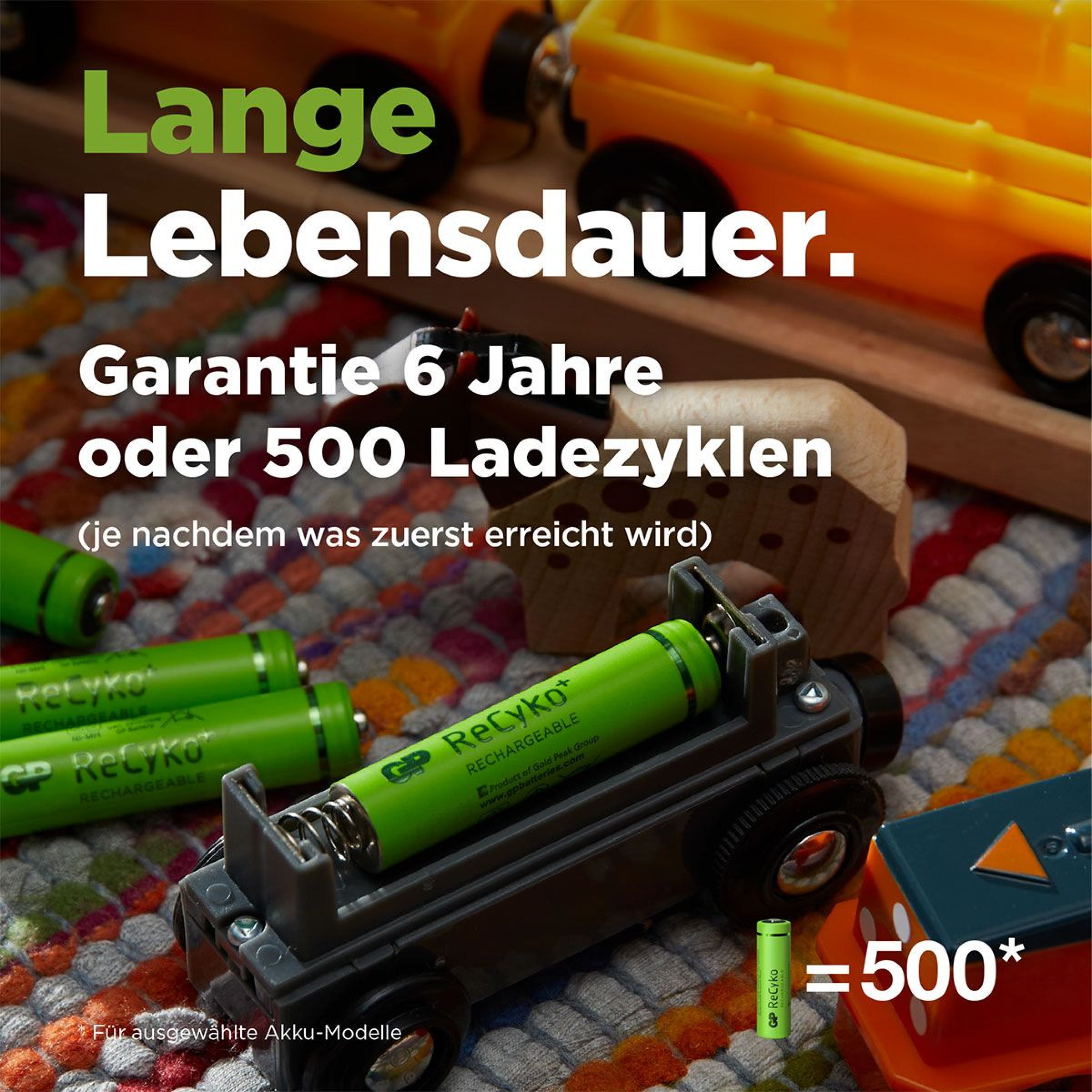 GP Recyko NIMH AA HR06 Akku 1300 mAh Phone - 4er Blister