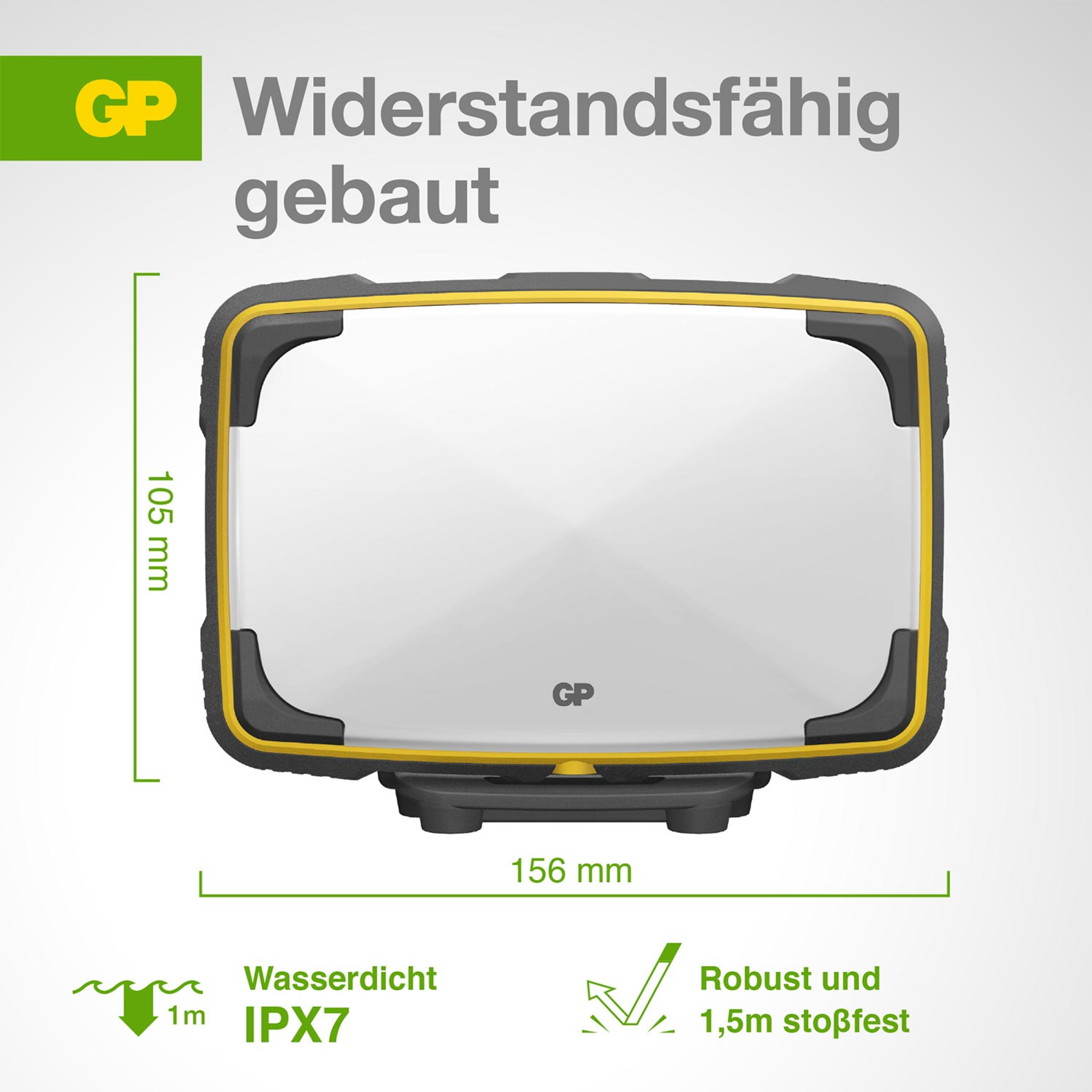 GP Panel Worklight Discovery GPCWP15 - 1200 Lumen Inkl. Akku