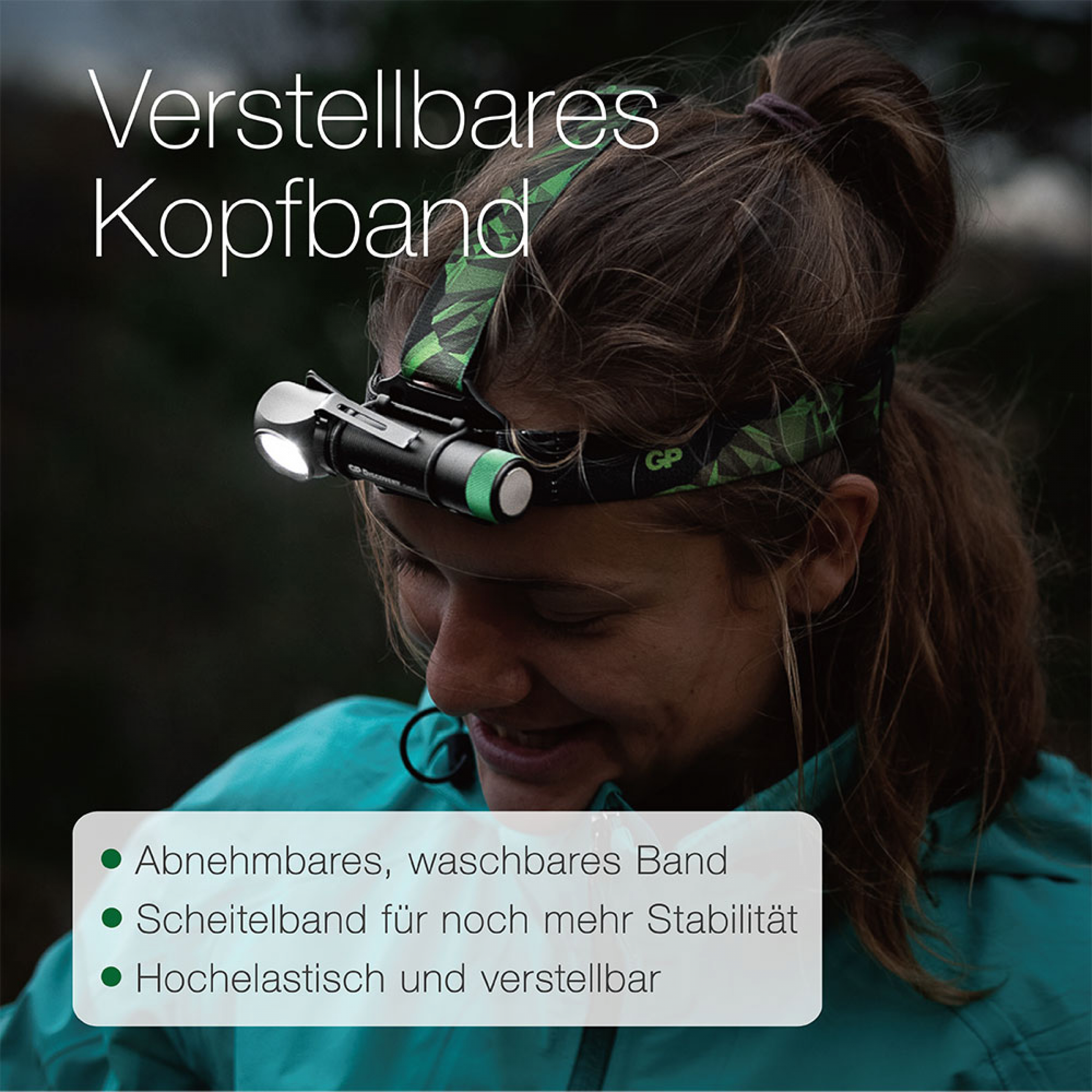 GP Stirnleuchte Discovery CH35 - 600 Lumen inkl. 18650 Akku