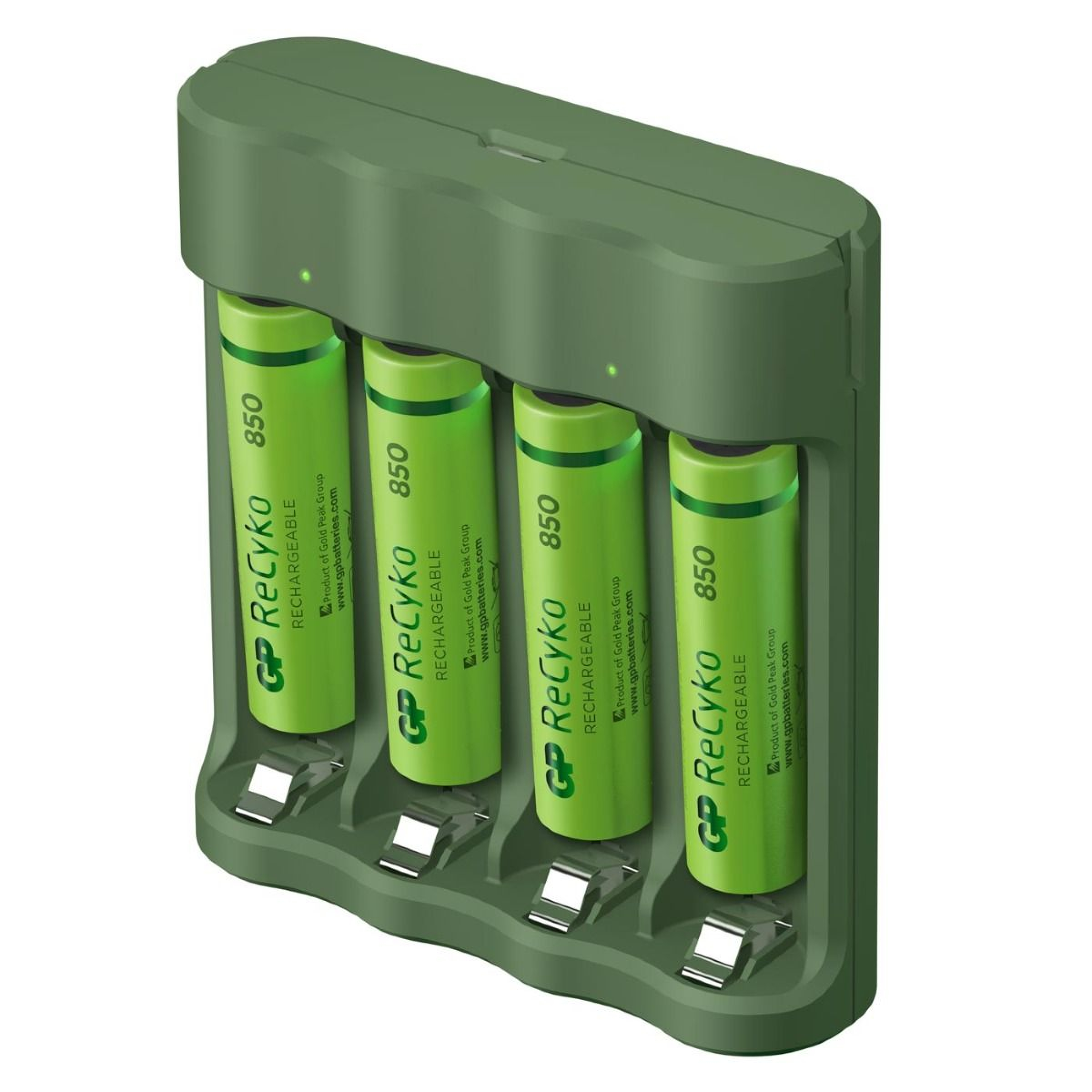 GP Recyko USB Charger B421 incl. 4x 850mAh AAA