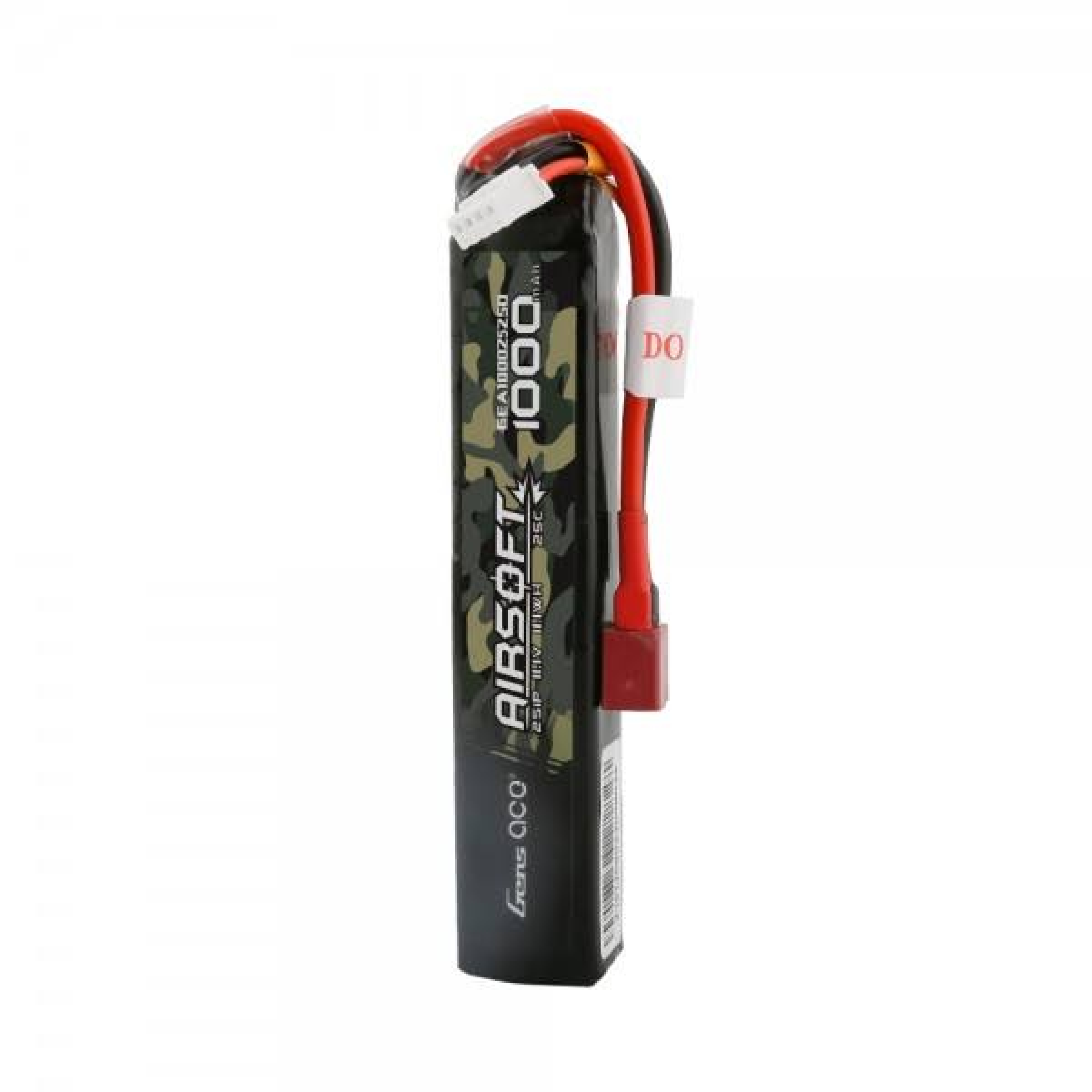 Gens ace 25C 1000mAh 2S1P 7.4V Airsoft Gun Lipo Battery with T Plug