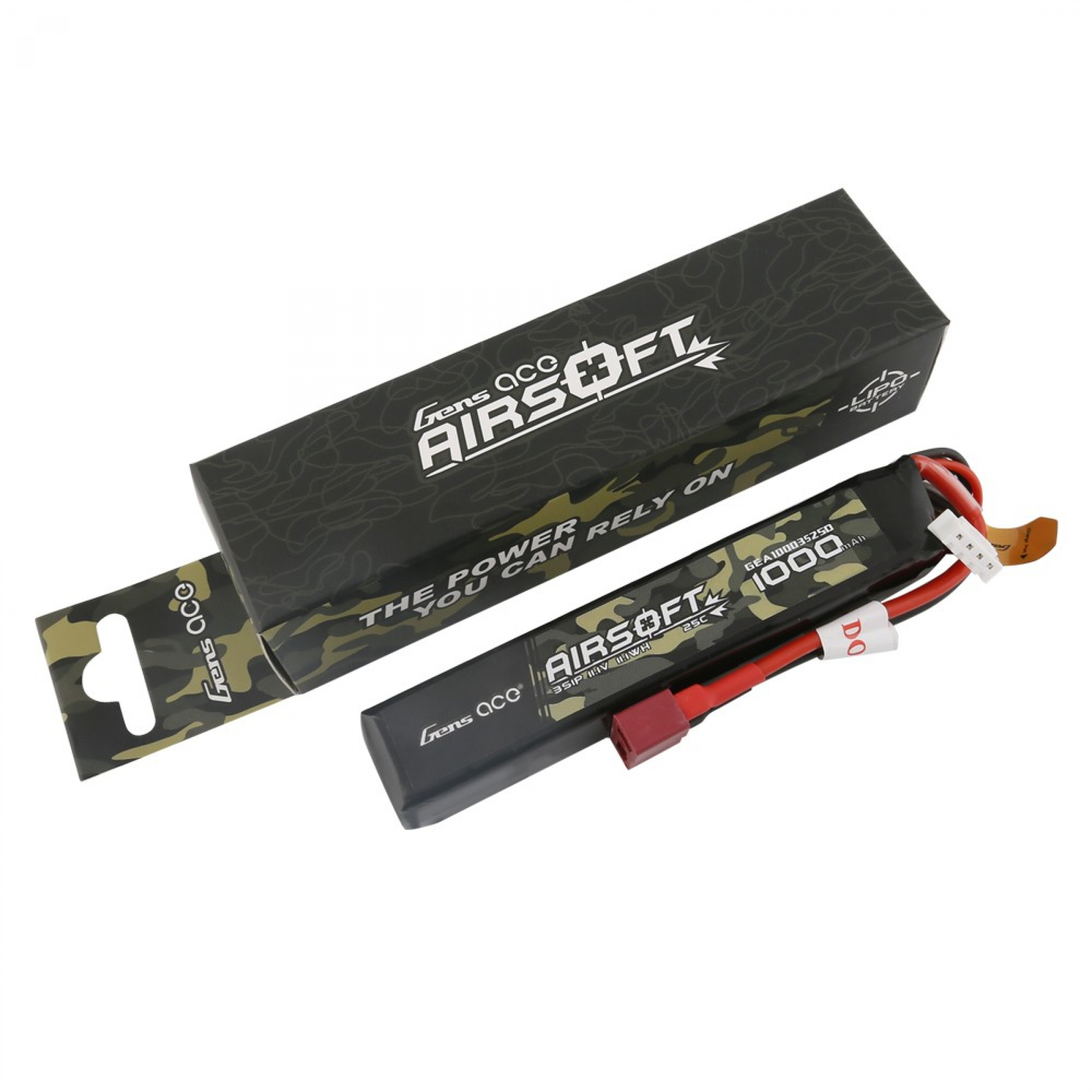 Genspow 25C 1100mAh 3S1P 11.1V Airsoft Gun Lipo Battery with T Plug