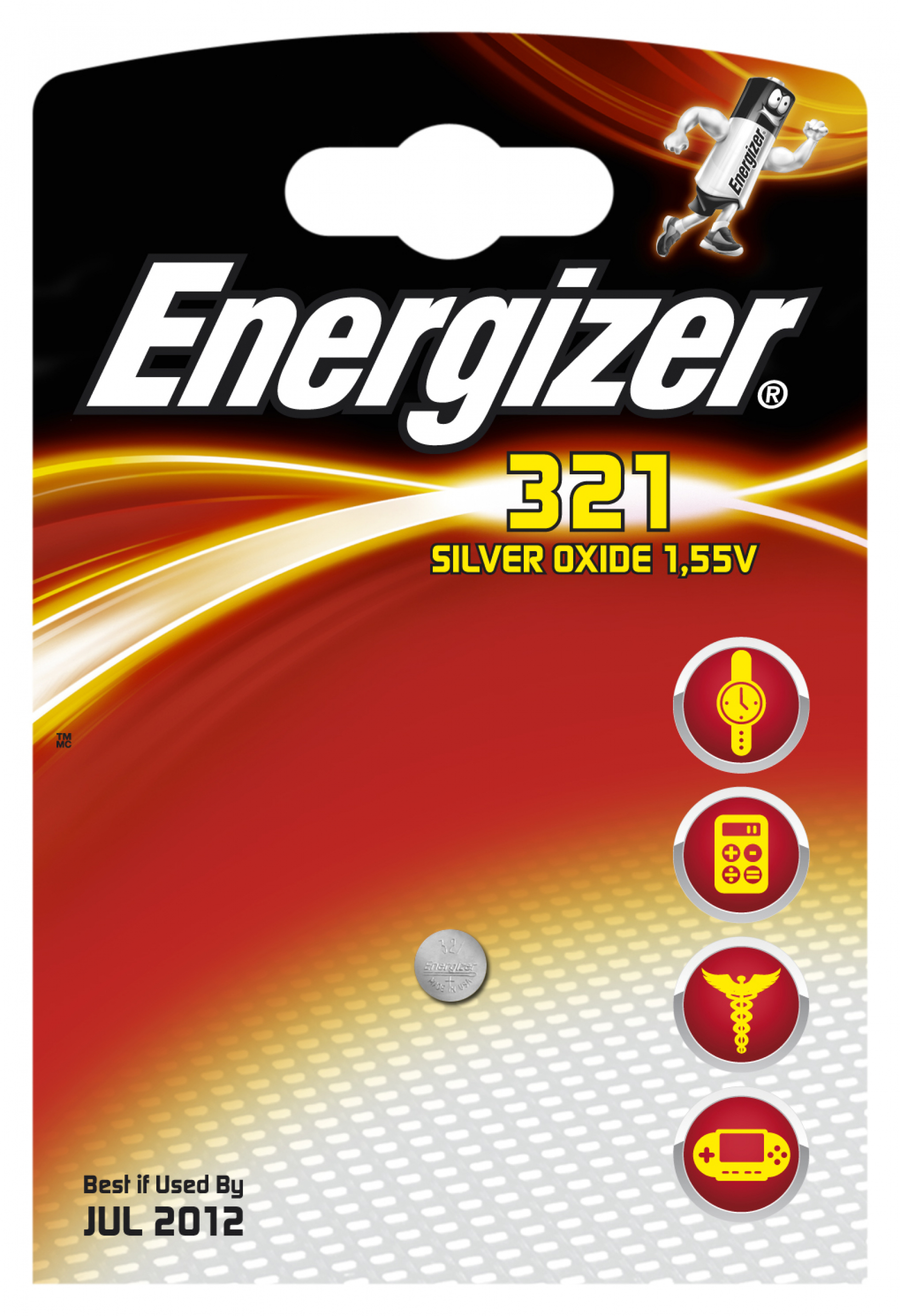 Energizer Uhrenknopfzelle 321 SR65 SR616SW 1er Blister