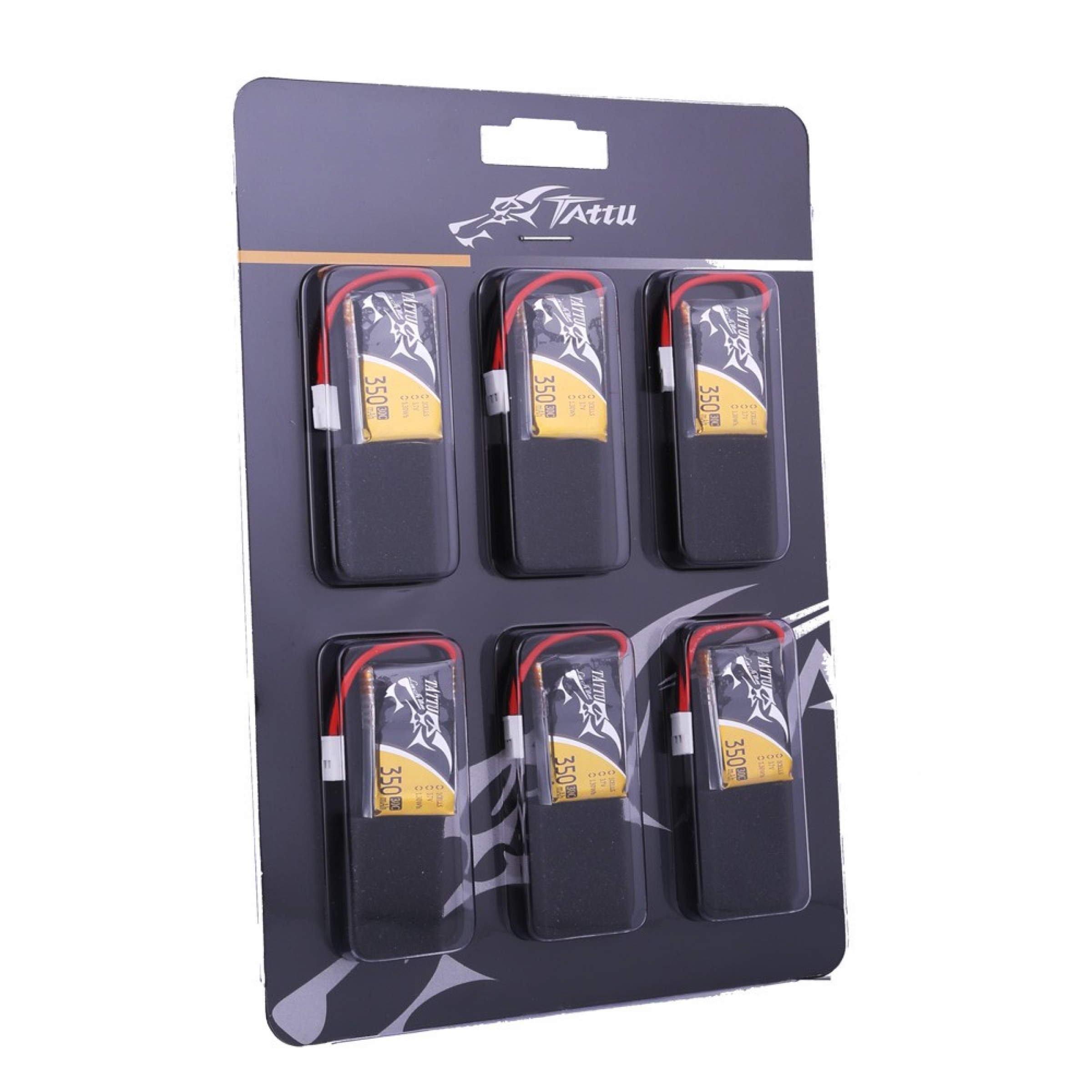 Tattu Lipo Akku 3 7v 350mah 30C with Molex Plug(6 pcs/pack)
