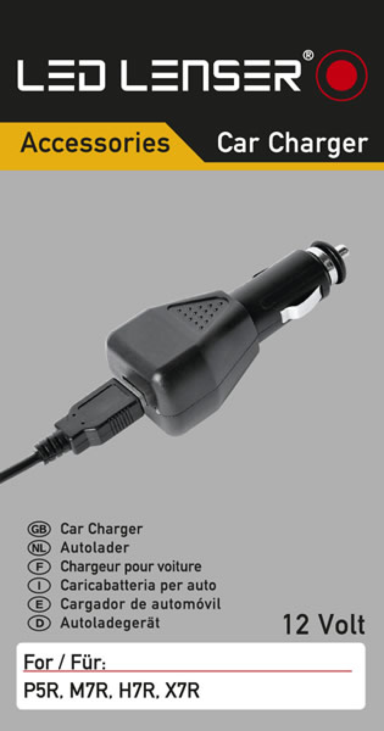 Led Lenser Auto Ladegerät für P5R, M7R, H7R, X7R