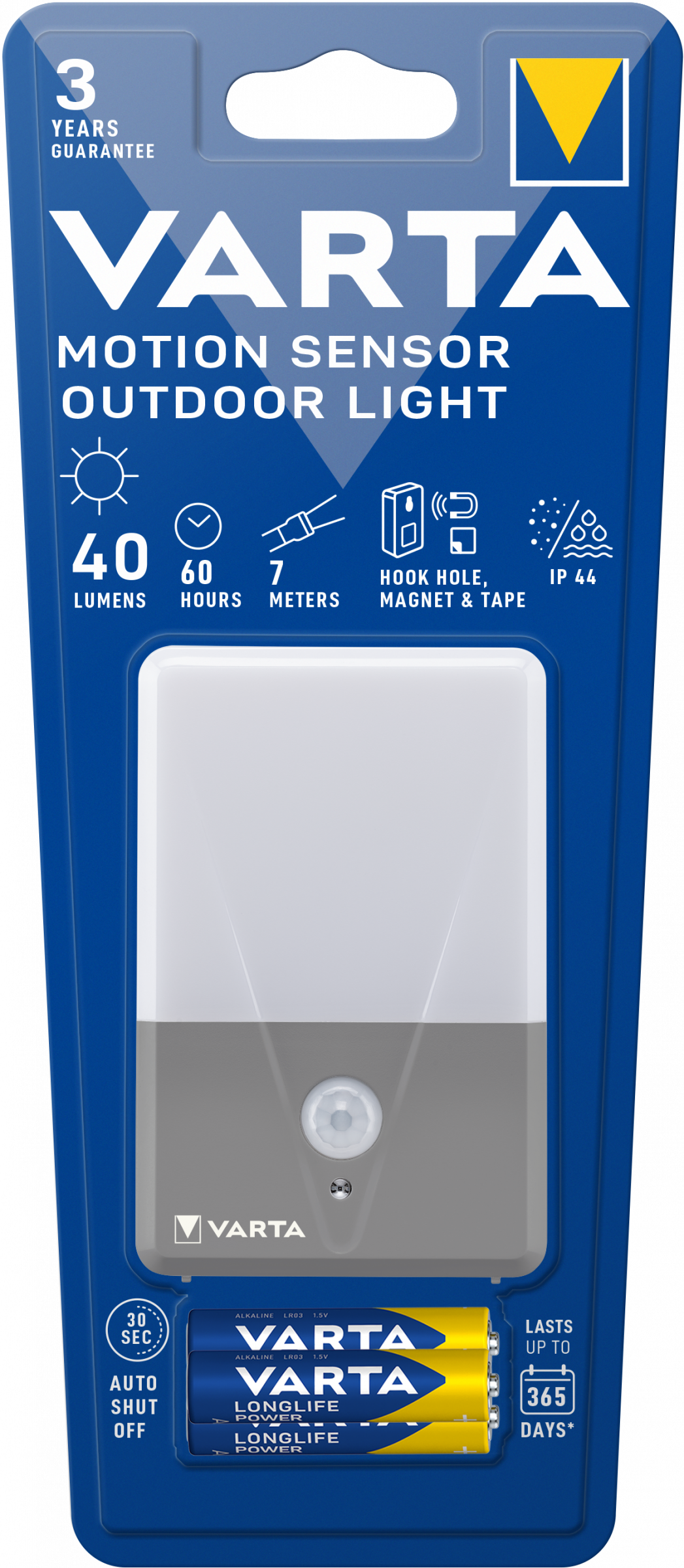 Varta Motion Sensor Outdoor Light inkl. 3AAA