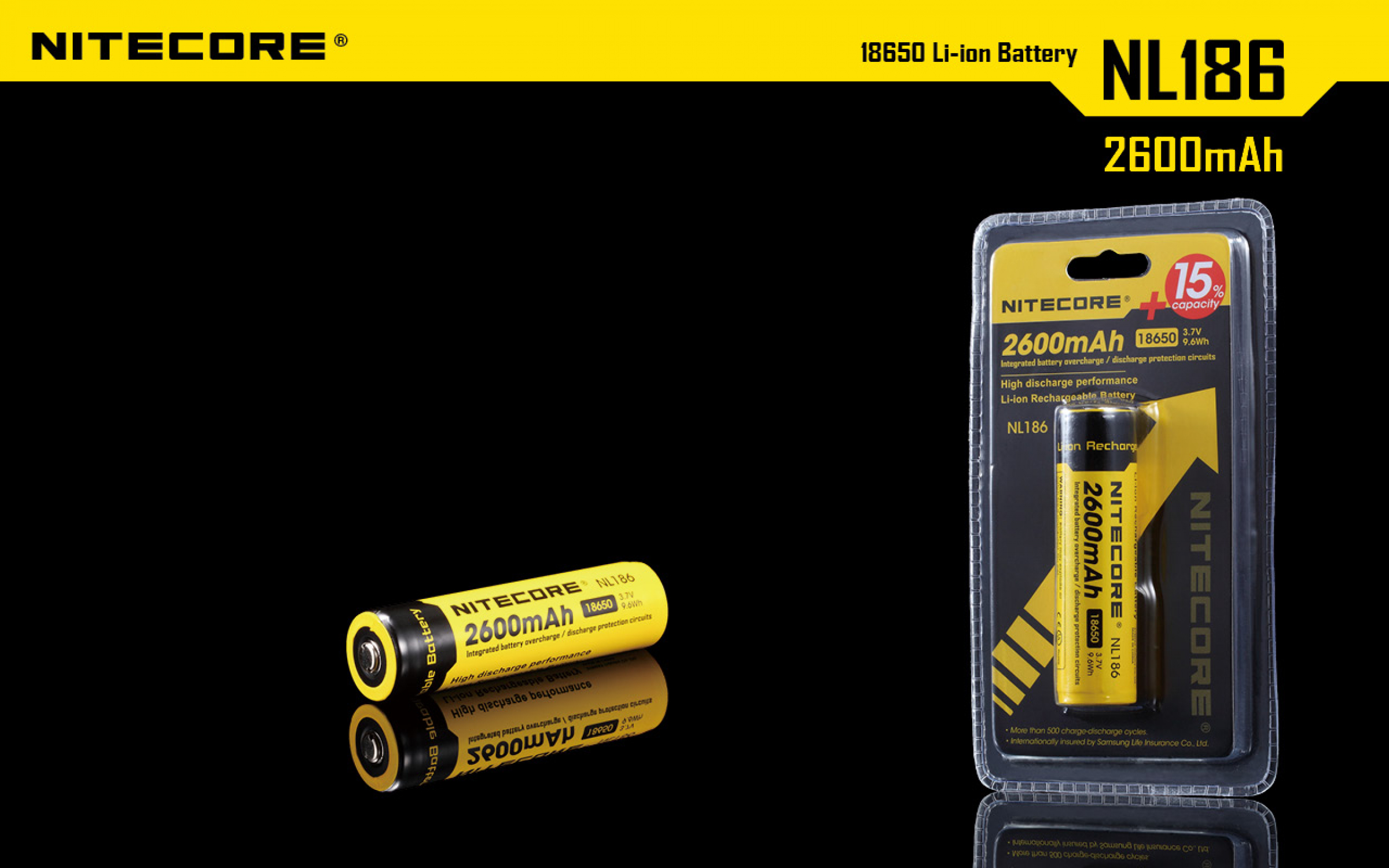 Nitecore Akku 18650 IC Protected 2600 mAh