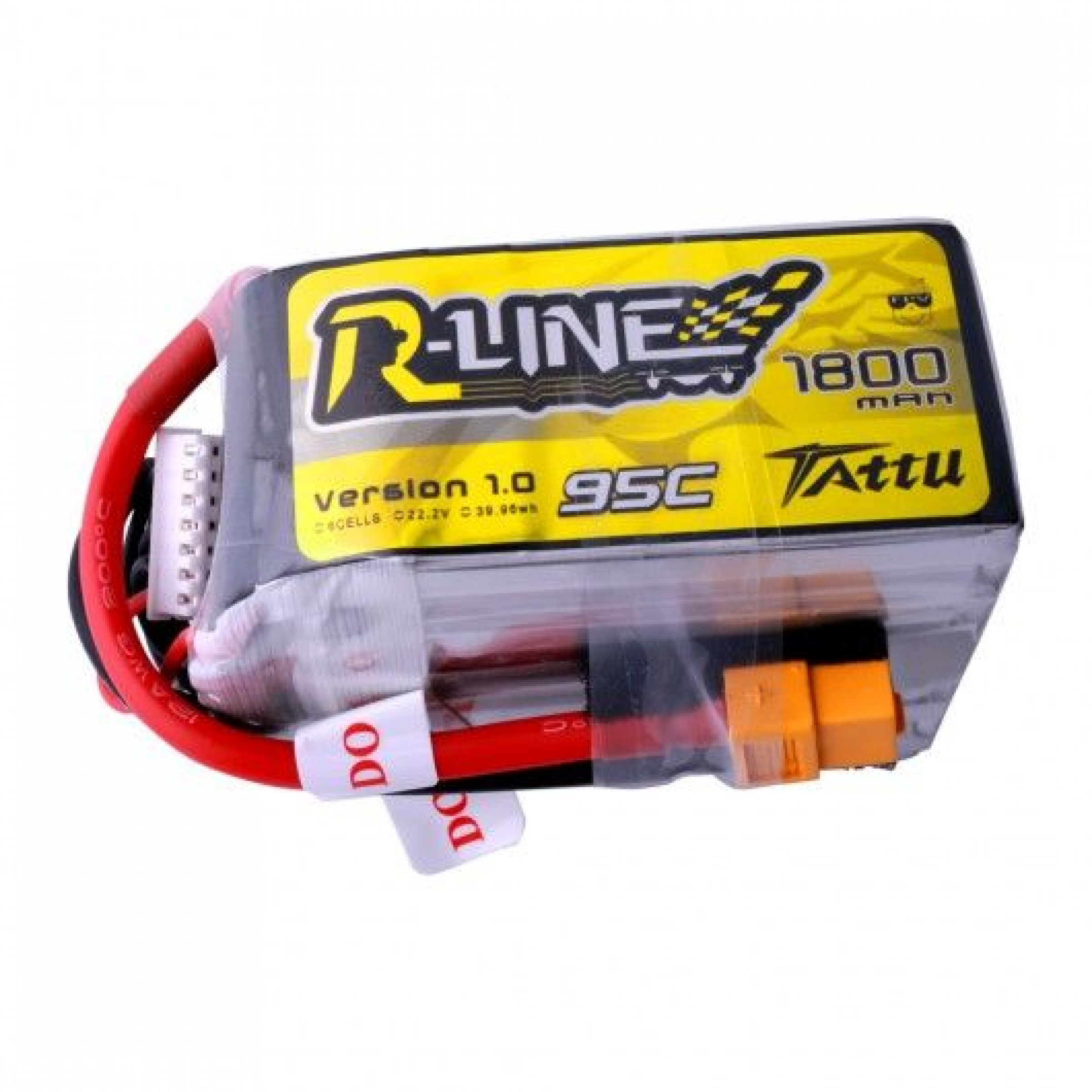 Tattu R-Line 1800mAh 6S 22,2 V 95C Lipo Akku mit XT60-Stecker