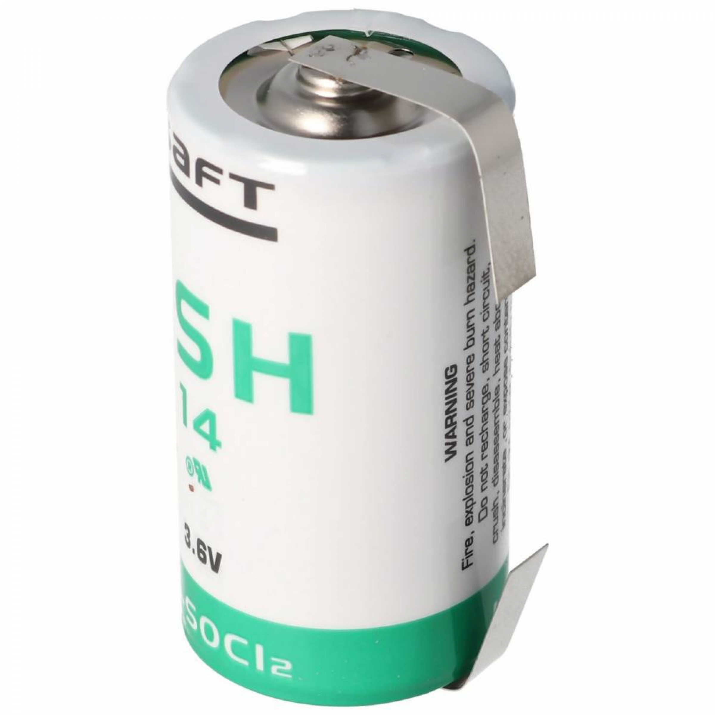Saft LSH 14 C Lithium-Thionylchlorid 3,6V LTC Spezialbatterie mit U-Fahne