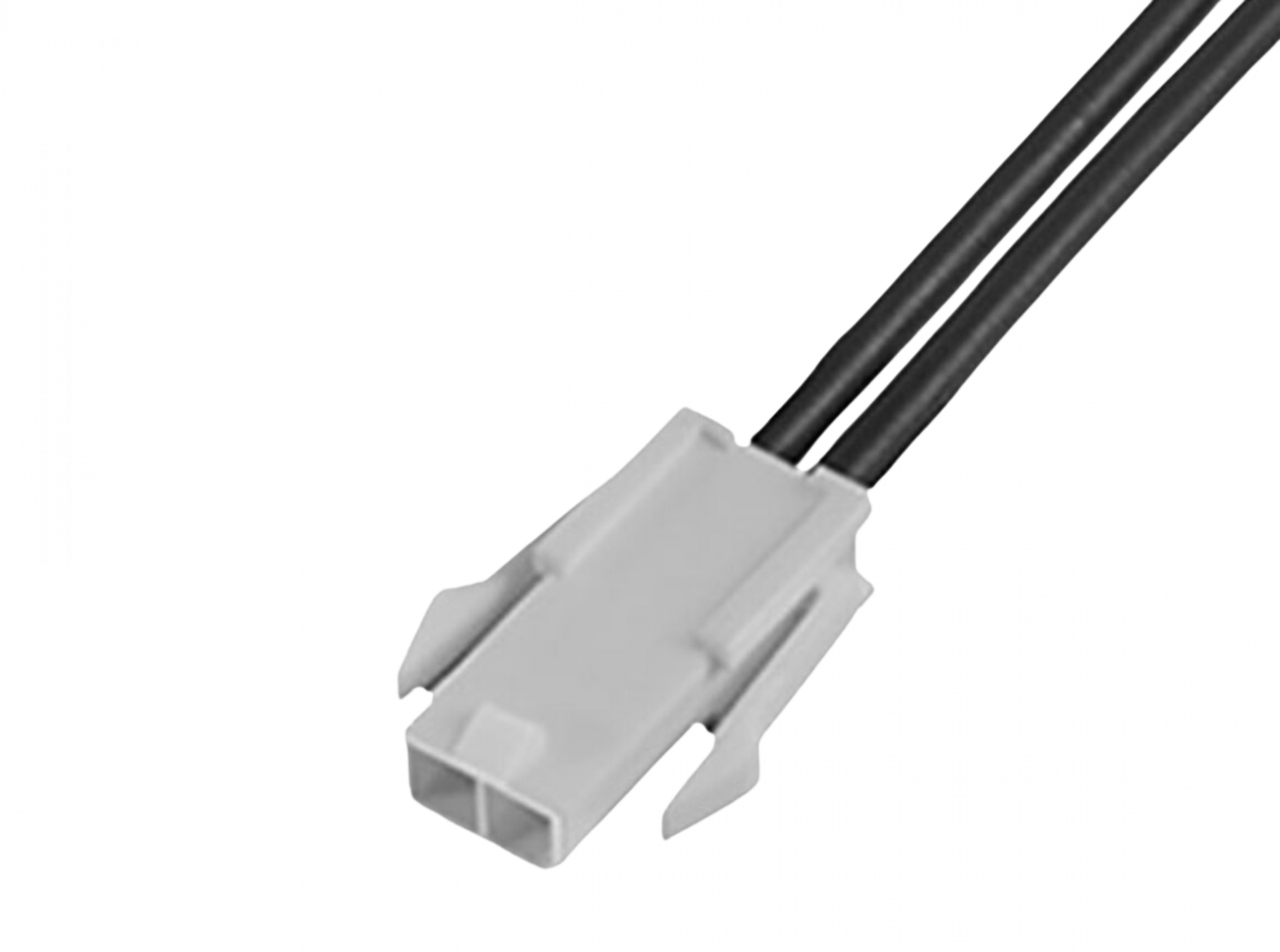 Molex 215323-2021 Mini-Fit Jr.-Stecker auf freies Ende, 2 -polig, 4.2 mm, 1 Reihe, 150 mm Kabellänge