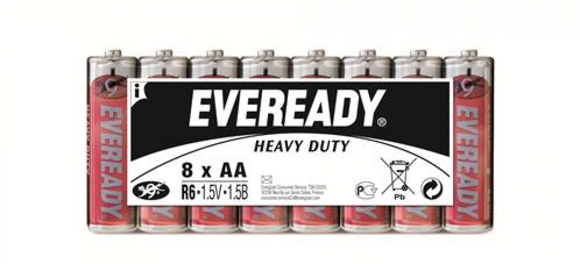 Eveready Super R6 1215 AA Mignon 8er Folienpack